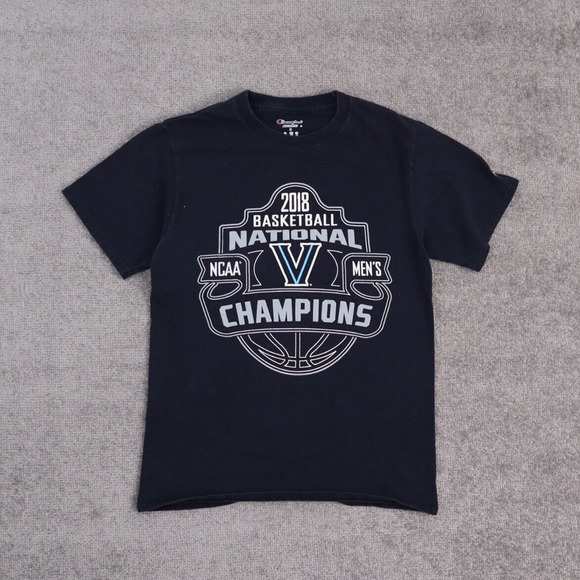 Villanova 2018 NCAA Basketball Championship Small Blue Short Sleeve T-Shirt - Picture 1 of 9